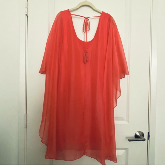 Tommy Bahama Chiffon Overlay Dress NWT - Picture 5 of 8